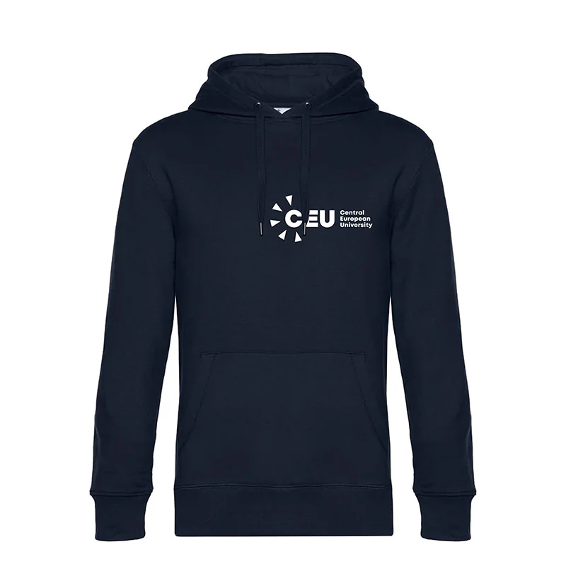Classic CEU hoodie available in Navy
